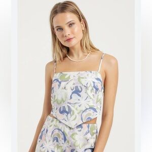 LULU AND ROSE Inez Scarf Crop Top